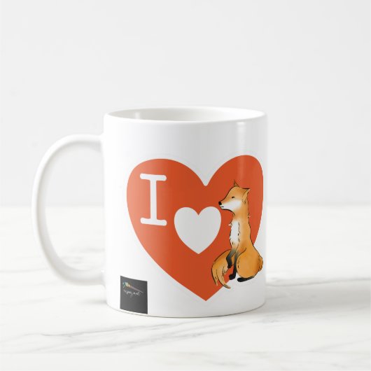 Ik hou van Fox | Ik hou van Bunny | Mok van paar (Links)