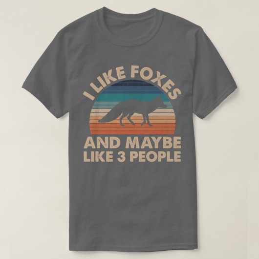 Ik hou van foxes en misschien 3 mensen die de aëti t-shirt (Design voorkant)