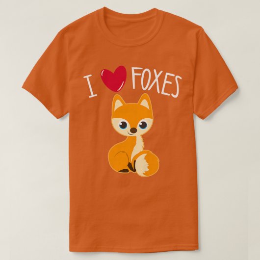 Ik hou van FOXES Funny van Lover Tween Girls Kinde T-shirt (Design voorkant)