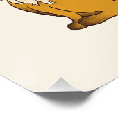 Ik hou van Foxes Schattige Heart Perfect Poster (Hoek)