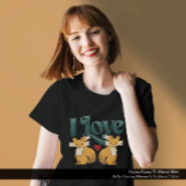 Ik hou van Foxes Schattige Heart Tri-Blend Shirt