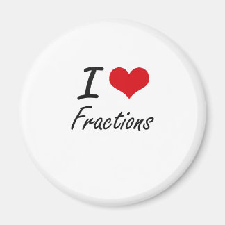 Ik hou van Fractions Magneet