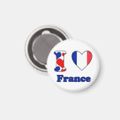 Ik hou van France magnet (Voorkant / Achterkant)
