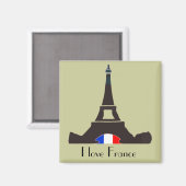 Ik hou van France Magnet (Voorkant / Achterkant)