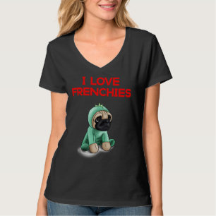 Ik hou van Franchies Cute French Bulldog T-shirt