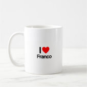ik hou van franco koffiemok (Links)