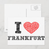 Ik hou van Frankfurt Briefkaart (Voorkant / Achterkant)