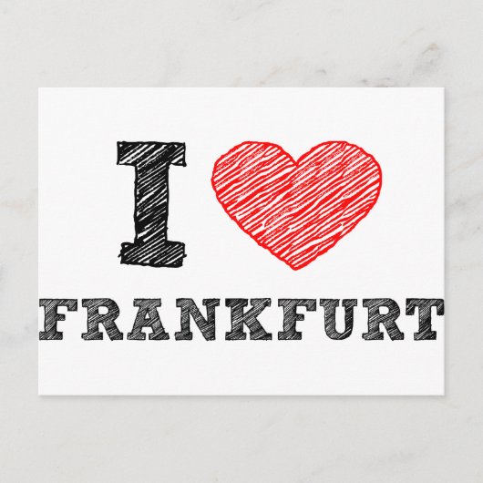 Ik hou van Frankfurt Briefkaart (Voorkant)