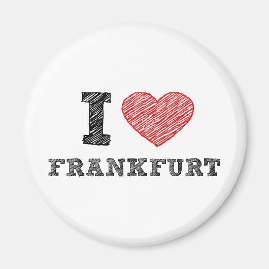 Ik hou van Frankfurt Magneet (Voorkant)