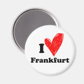 Ik hou van Frankfurt Magneet (Voorkant / Achterkant)