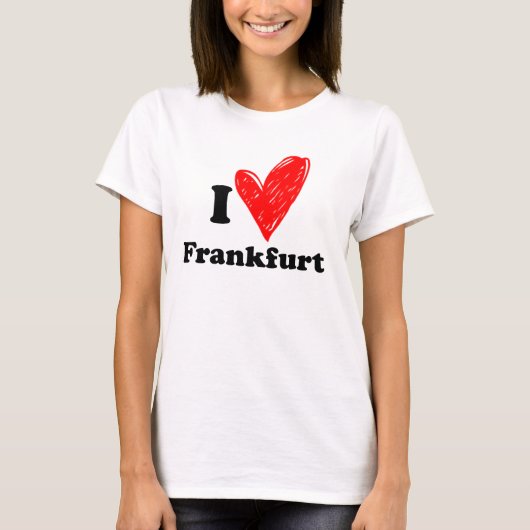 Ik hou van Frankfurt T-shirt (Voorkant)