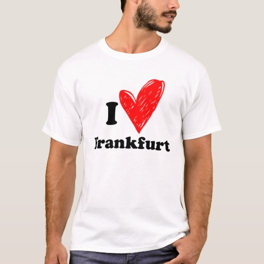 Ik hou van Frankfurt T-shirt (Voorkant)