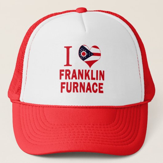 Ik hou van Franklin Furnace, Ohio Trucker Pet (Voorkant)