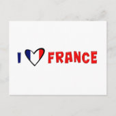 Ik hou van Frankrijk Briefkaart (Voorkant)