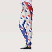 Ik hou van Frankrijk Franse vlag harten patroon gr Leggings (Links)