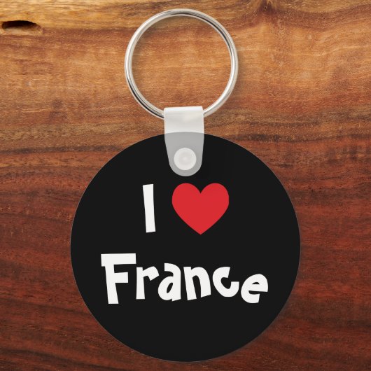 Ik hou van Frankrijk Sleutelhanger (Voorkant)