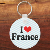 Ik hou van Frankrijk Sleutelhanger (Voorkant)