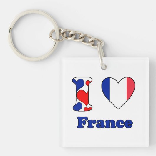 Ik hou van Frankrijk Sleutelhanger (voorkant)