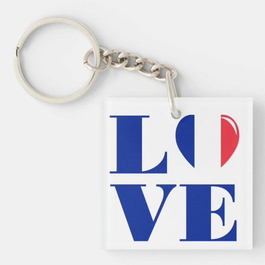 Ik hou van Frankrijk Sleutelhanger (voorkant)