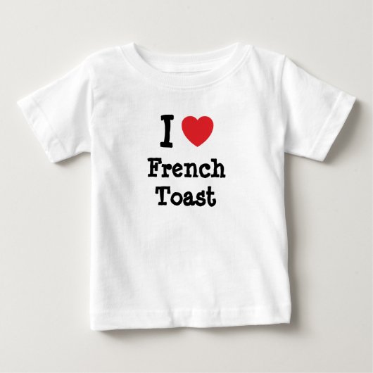 Ik hou van Frans Toast hart T-Shirt (Voorkant)