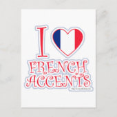Ik hou van Franse accessoires Briefkaart (Voorkant)