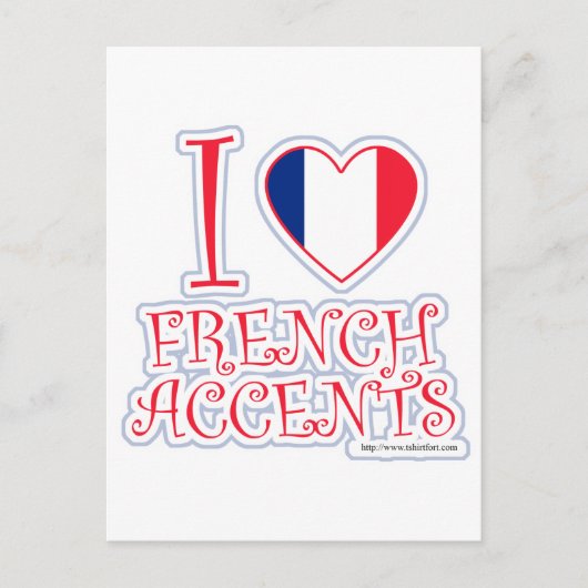 Ik hou van Franse accessoires Briefkaart (Voorkant)