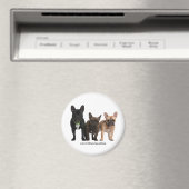 Ik hou van Franse Bulldogs Magneet (Insitu (Vaatwasser))