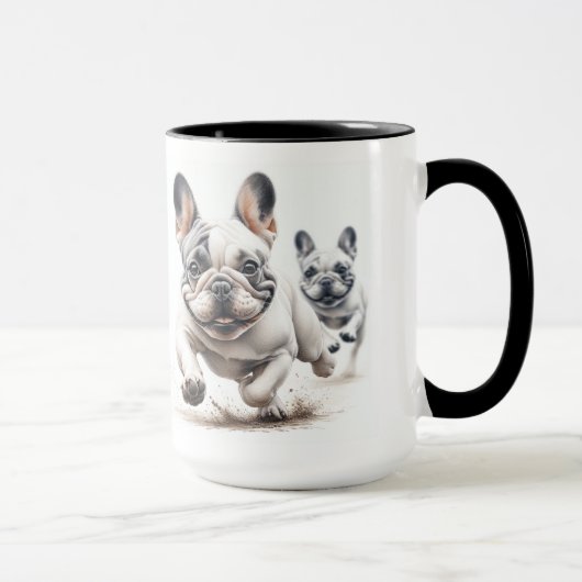 Ik hou van Franse Bulldogs Mok (Rechts)