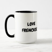Ik hou van Franse Bulldogs Mok (Links)