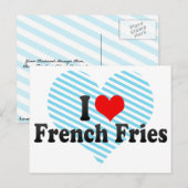 Ik hou van Franse feeën Briefkaart (Voorkant / Achterkant)