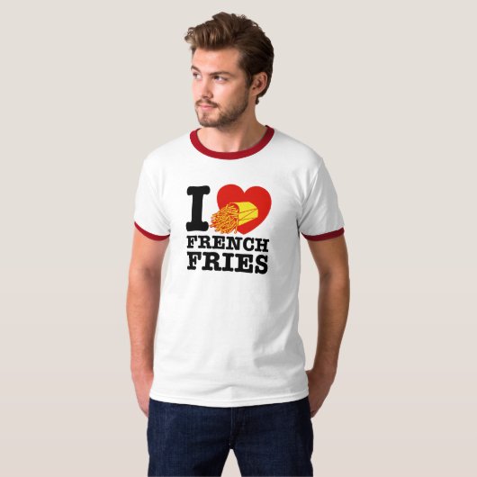 Ik hou van Franse feeën T-shirt (Voorkant volledig)