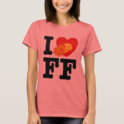 Ik hou van Franse feeën T-shirt (Voorkant)