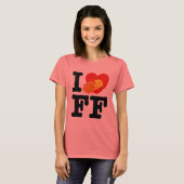 Ik hou van Franse feeën T-shirt (Voorkant volledig)