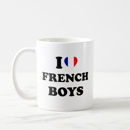 Ik hou van Franse jongens Koffiemok (Links)