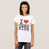Ik hou van franse kus t-shirt (Voorkant volledig)