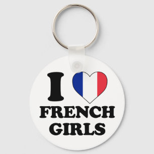 Ik hou van Franse meisjes Sleutelhanger