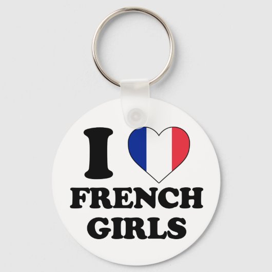 Ik hou van Franse meisjes Sleutelhanger (Voorkant)