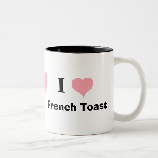 Ik hou van Franse Toast Tweekleurige Koffiemok (Rechts)