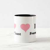 Ik hou van Franse Toast Tweekleurige Koffiemok (Center)
