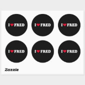 IK HOU VAN FRED RONDE STICKER (Vel)