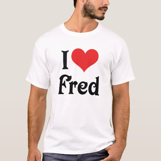 Ik hou van Fred T-shirt (Voorkant)