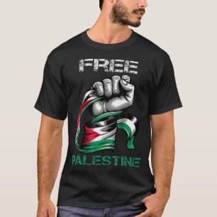 Ik hou van Free Palestine Flag Save Gaza Strip Pal T-shirt