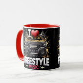 Ik hou van Freestyle Muziek Mok (Voorkant links)