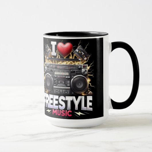 Ik hou van Freestyle Muziek Mok (Rechts)