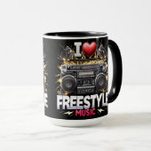 Ik hou van Freestyle Muziek Mok (Voorkant rechts)