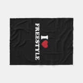 Ik hou van freestyle schaatstrucs skateboarden sch fleece deken (Voorkant (Horizontaal))