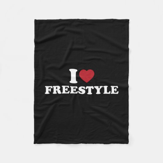 Ik hou van freestyle schaatstrucs skateboarden sch fleece deken (Voorkant)