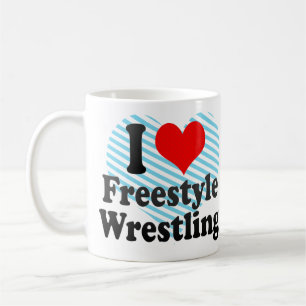 Ik hou van Freestyle Wrestling Koffiemok