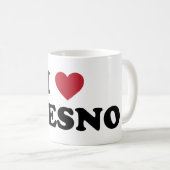 Ik hou van Fresno California Koffiemok (Voorkant rechts)