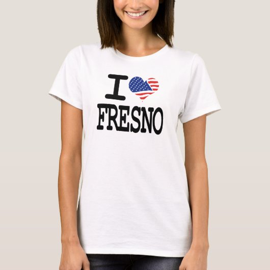 Ik hou van Fresno T-shirt (Voorkant)